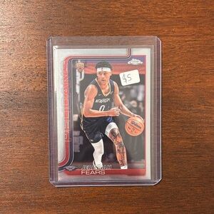 Jeremiah Fears 2025 Topps chrome Base Rookie Card #257